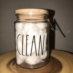 Rae Dunn glass jar